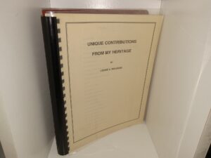Unique Contributions from My Heritage ~ by Louise U. Meldrum