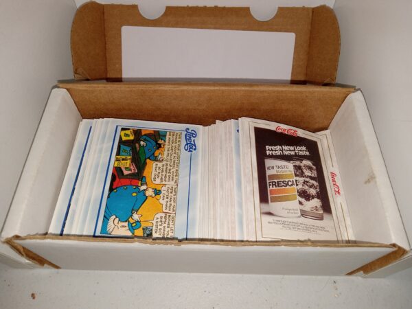 Box of Various Coke and Pepsi Collectors Cards