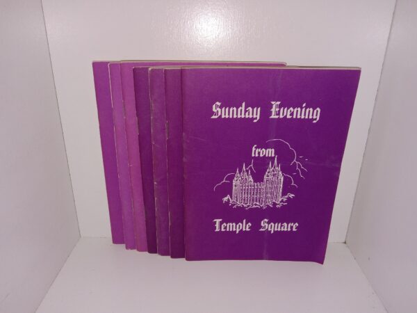 7 Sunday Evening from Temple Square Booklets (One of these Booklets being a Duplicate) (See Details)