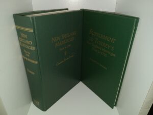 2 Genealogy Books: New England Marriages Prior to 1700 / Supplement to Torrey’s New England Marriages Prior to 1700 (See Details)