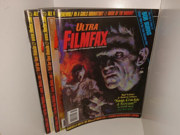 3 Issues of Ultra Filmfax: The Magazine of Unusual Film & Television (See Details)