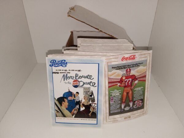 A Box of Miscellaneous Coke and Pepsi Trading Cards