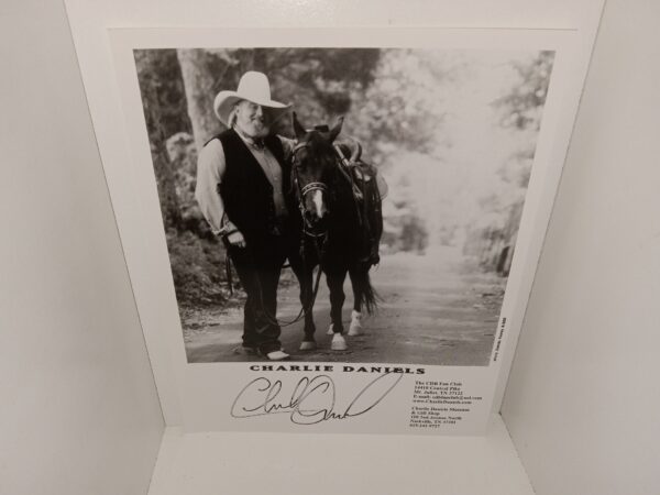 Signed Photograph of Charlie Daniels