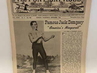 The Pony Express: Vol. XXXIII, No. 4, No. 388, Sonora, California, September, 1966 (Newsletter)