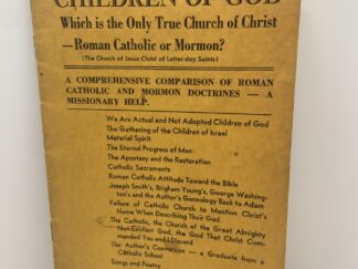 Children of God: Which is the Only True Church of Christ – G.W. Curran