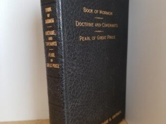 Triple Combination --- Black Bendable Leather Binding --- 1959 --- [Book of Mormon has no title page]