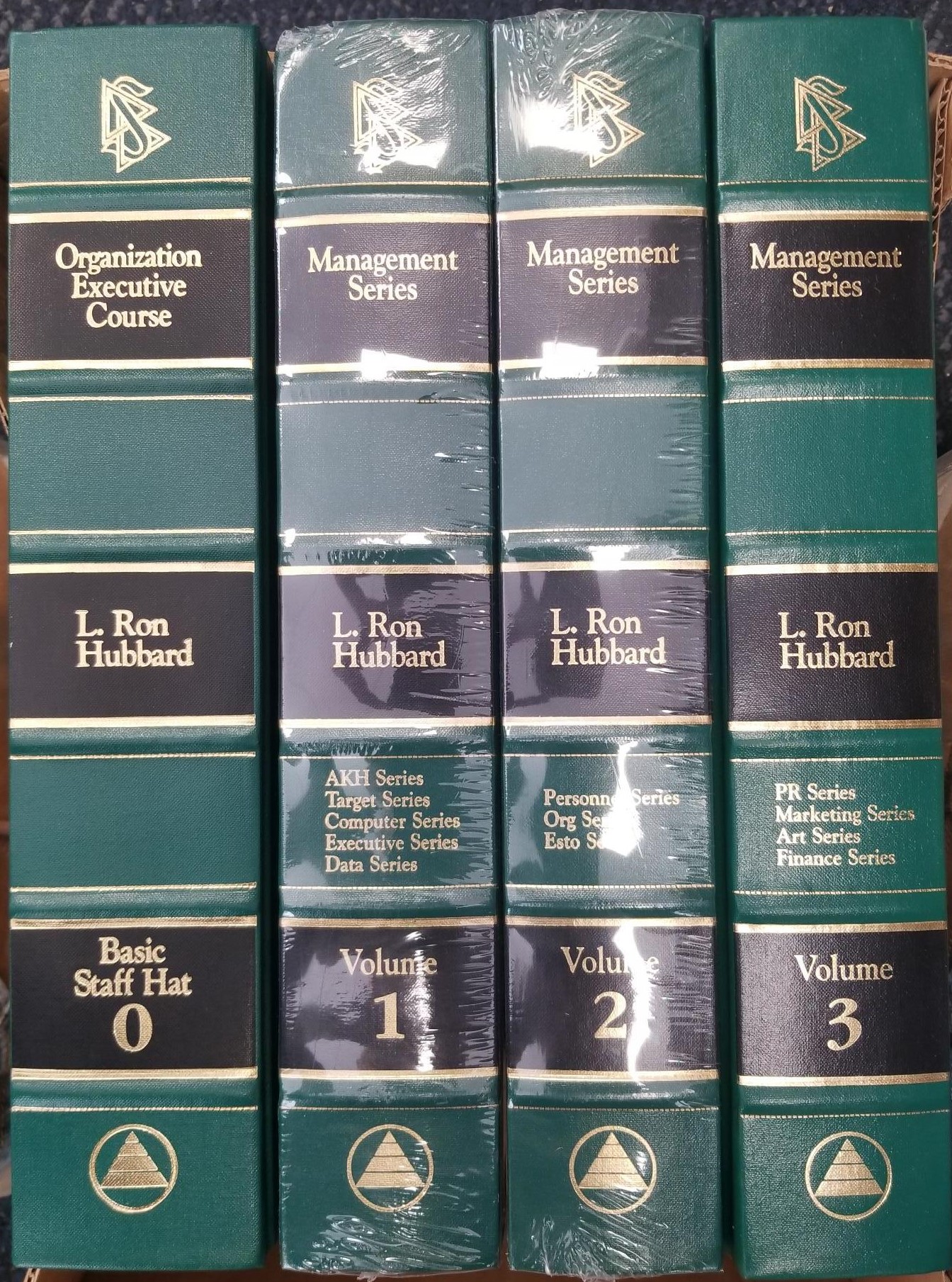 4 Volume Set — Management Series / Organization Executive Course — L. Ron Hubbard — Large Size Volumes 0-3