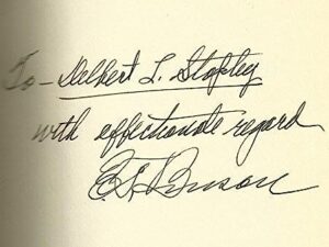 1956 — Farmers at the Crossroads — Signed by Pres. Ezra Taft Benson to Elder Delbert L. Stapley — [Both were LDS Apostles at the Time]