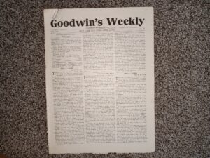 Goodwin’s Weekly: Vol. 20, No. 25, Salt Lake City, Utah, April, 6, 1912 (Newspaper) (1912)