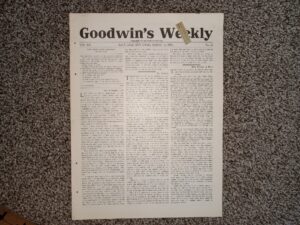 Goodwin’s Weekly: Vol. 20, No. 22, Salt Lake City, Utah, March 16, 1912 (Newspaper) (1912)
