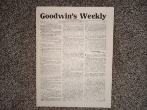 Goodwin’s Weekly: Vol. 20, No. 4, Salt Lake City, Utah, November 11, 1911 (Newspaper) (1911)