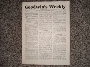 Goodwin’s Weekly: Vol. 20, No. 5, Salt Lake City, Utah, November 18, 1911 (Newspaper) (1911)