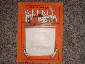 Goodwin’s Weekly: Vol. 21 [Eleventh Year], No. 18, Salt Lake City, Utah, August 17, 1912 (Newspaper) (1912)