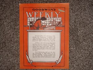 Goodwin’s Weekly: Vol. 21 [Eleventh Year], No. 19, Salt Lake City, Utah, August 24, 1912 (Newspaper) (1912)