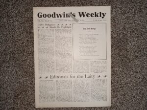 Goodwin’s Weekly: Vol. 21, No. 4, Salt Lake City, Utah, May 11, 1912 (Newspaper) (1912)
