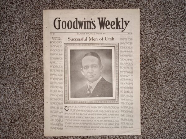 Goodwin's Weekly: Vol. 26, No. 26, Salt Lake City, Utah, June 10, 1916 (Newspaper) (1916)