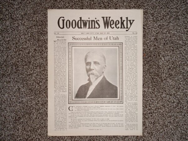 Goodwin’s Weekly: Vol. 26, No. 24, Salt Lake City, Utah, May 27, 1916 (Newspaper) (1916)