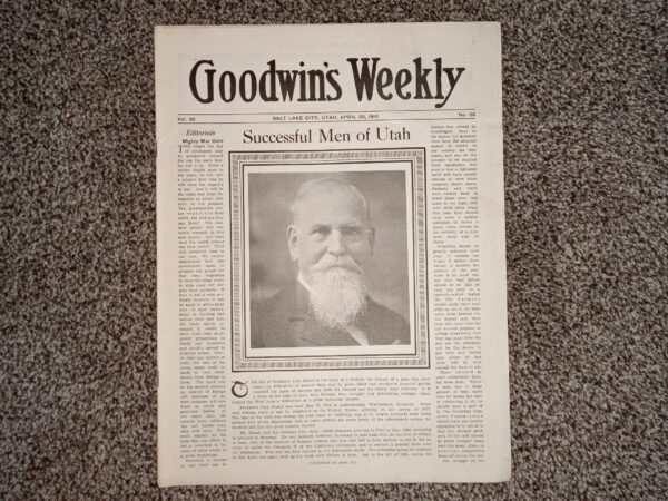 Goodwin’s Weekly: Vol. 26, No. 20, Salt Lake City, Utah, April 29, 1916 (Newspapers) (1916)