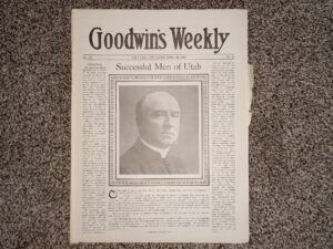 Goodwin’s Weekly: Vol. 26, No. 19, Salt Lake City, Utah, April 22, 1916 (Newspaper) (1916)