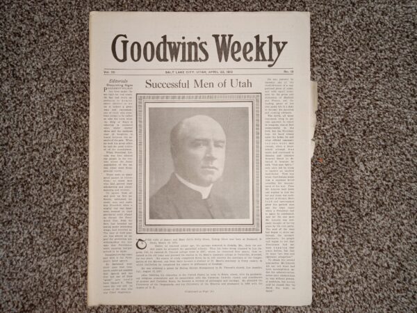 Goodwin’s Weekly: Vol. 26, No. 19, Salt Lake City, Utah, April 22, 1916 (Newspaper) (1916)