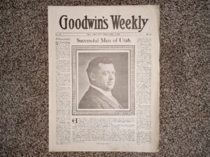 Goodwin’s Weekly: Vol. 26, No. 16, Salt Lake City, Utah, April 1, 1916 (Newspaper) (1916)