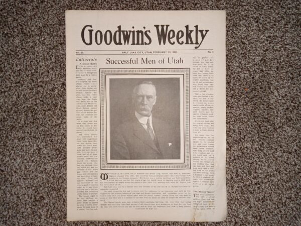 Goodwin’s Weekly: Vol. 26, No. 11, Salt Lake City, Utah, February 26, 1916 (Newspaper) (1916)
