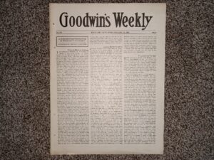 Goodwin’s Weekly: Vol. 26, No. 5, Salt Lake City, Utah, January 15, 1916 (Newspaper) (1916)
