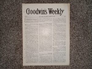 Goodwin’s Weekly: Vol. 26, No. 6, Salt Lake City, Utah, January 22, 1916 (Newspaper) (1916)