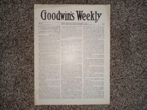Goodwin’s Weekly: Vol. 26, No. 8, Salt Lake City, Utah, February 5, 1916 (Newspaper) (1916)
