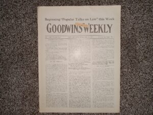 Goodwin’s Weekly: Vol. 22 [Twelfth Year], No. 4, Salt Lake City, May 10, 1913 (Newspaper) (1913)