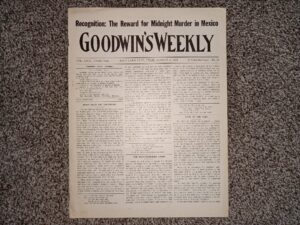 Goodwin’s Weekly: Vol. 22 [Twelfth Year], No. 16, Salt Lake City, Utah, August 2, 1913 (Newspaper) (1913)