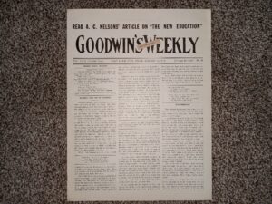 Goodwin’s Weekly: Vol. 22 [Twelfth Year], No. 18, Salt Lake City, Utah, August 16, 1913 (Newspaper) (1913)
