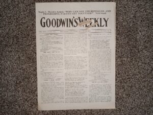 Goodwin’s Weekly: Vol. 22 [Twelfth Year], Salt Lake City, Utah, August 23, 1913 (Newspaper) (1913)