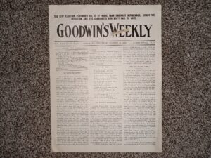 Goodwin’s Weekly: Vol. 22 [Twelfth Year], No. 28, Salt Lake City, Utah, October 25, 1913 (Newspaper) (1913)
