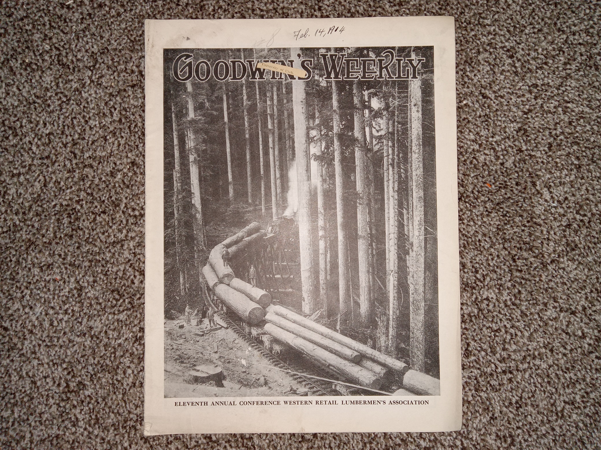 Goodwin’s Weekly: Vol. 22, No. 8, Salt Lake City, Utah, February 14, 1914 (Newspaper) (1914)