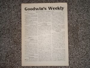 Goodwin’s Weekly: Vol. 18, No. 3, Salt Lake City, Utah, November 5, 1910 (Newspaper) (1910)