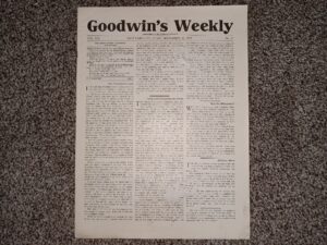 Goodwin’s Weekly: Vol. 19, No. 24, Salt Lake City, Utah, September 30, 1911 (Newspaper) (1911)