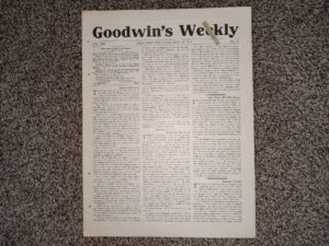 Goodwin’s Weekly: Vol. 19, No. 13, Salt Lake City, Utah, July 15, 1911 (Newspaper) (1911)