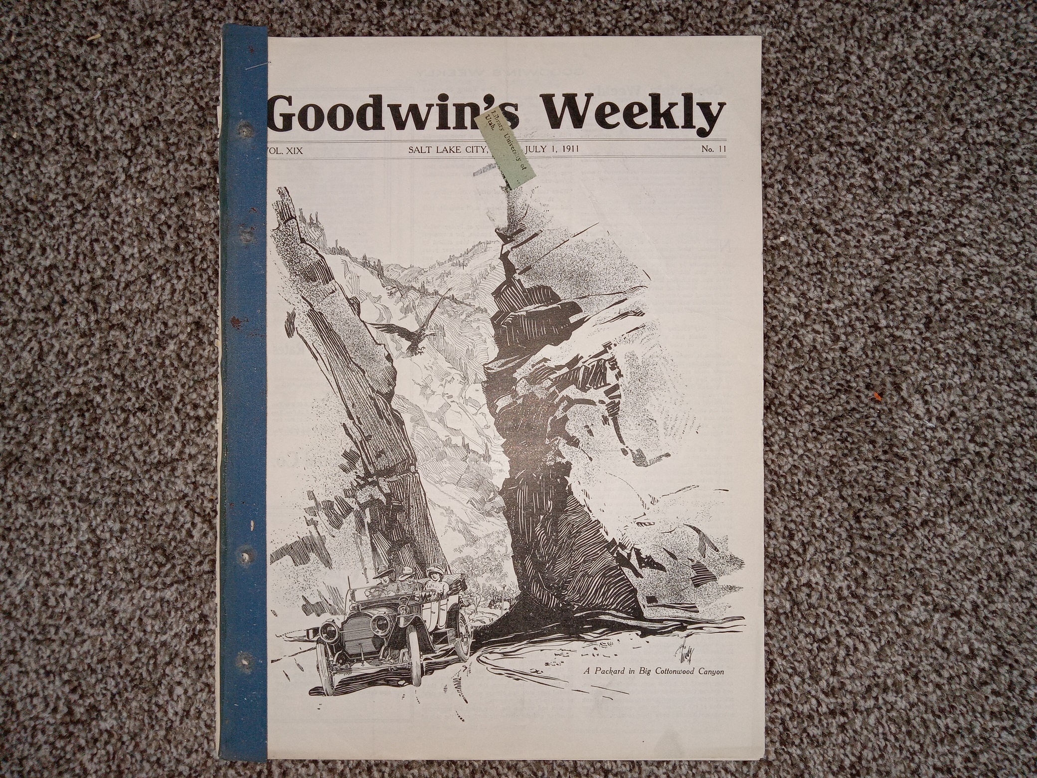 Goodwin’s Weekly: Vol. 19, No. 11, Salt Lake City, Utah, July 1, 1911 (Newspaper) (1911)