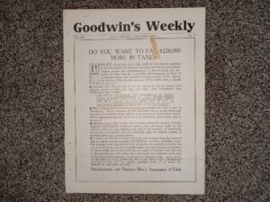 Goodwin’s Weekly: Vol. 19, No. 10, Salt Lake City, Utah, June 24, 1911 (Newspaper) (1911)