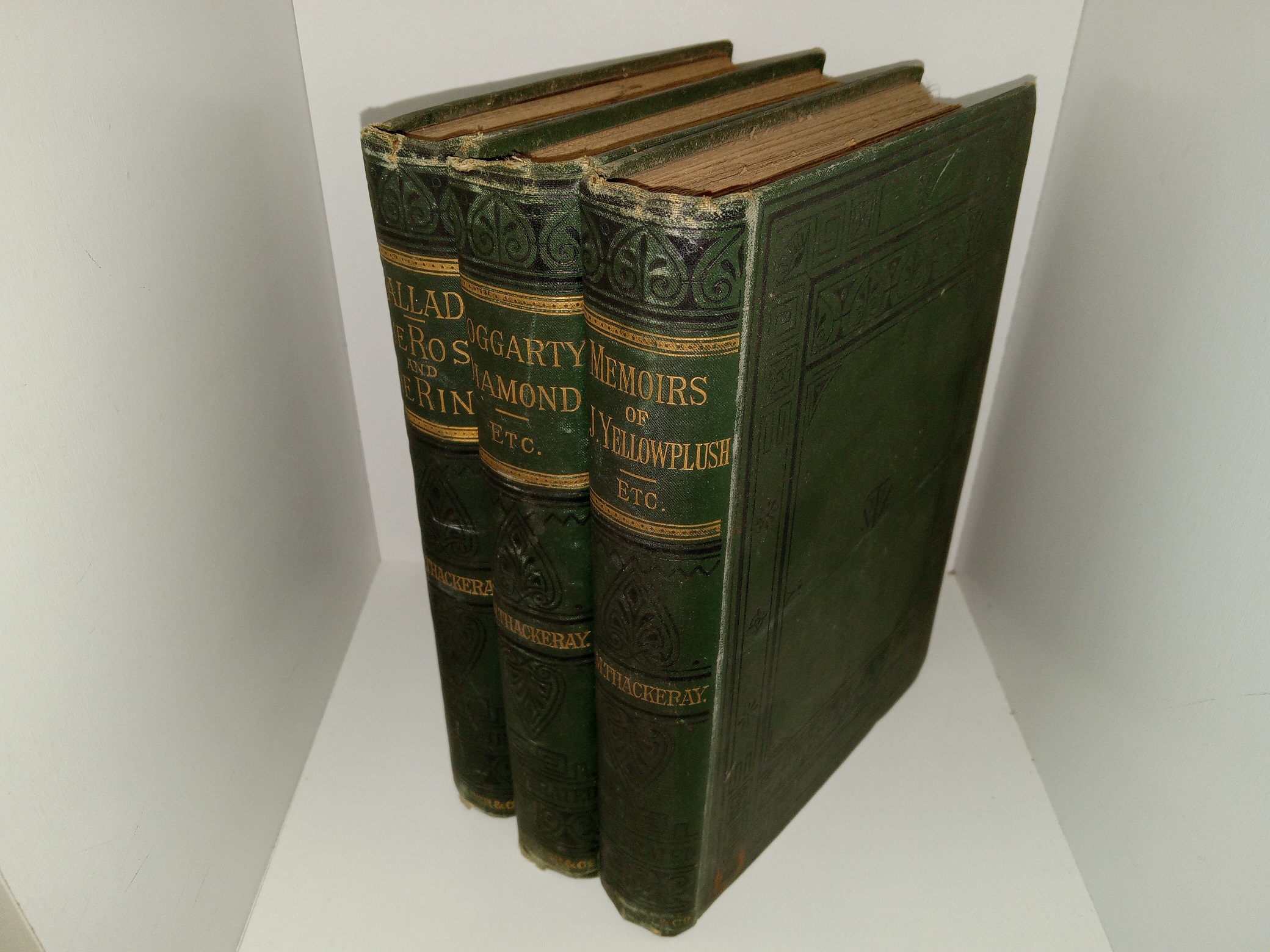 3 Anthologies of the Works of William M. Thackeray: Ballads-The Rose and the Ring / Hoggarty Diamond, Etc. / Memoirs of J. Yellowplush, Etc. (See Details)