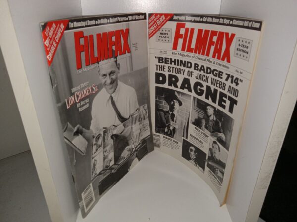 2 Issues of Filmfax: The Magazine of Unusual Film & Television (See Details)