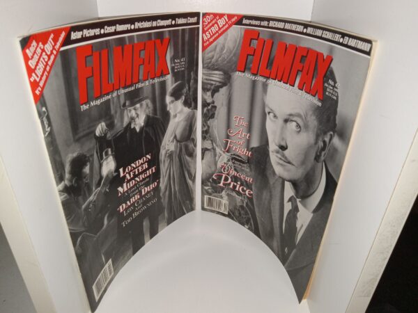 2 Issues of Filmfax: The Magazine of Unusual Film & Television (See Details)