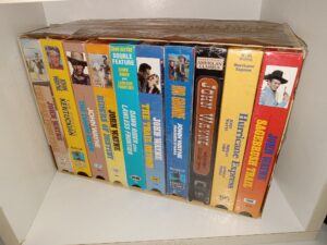 10 John Wayne VHS Tapes (1995)
