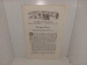 Daughters of Utah Pioneers: Lesson for December, 1963: Courageous Pioneers (1963) ~ Compiled by Kate B. Carter