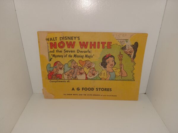 Walt Disney’s Snow White and the Seven Dwarfs: Mystery of the Missing Magic (Comic Book) (Unknown Publishing Date) ~ Unknown Author