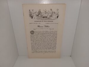 Daughters of Utah Pioneers Lesson for May, 1964: Mormon Folklore (1964) ~ Compiled by Kate B. Carter