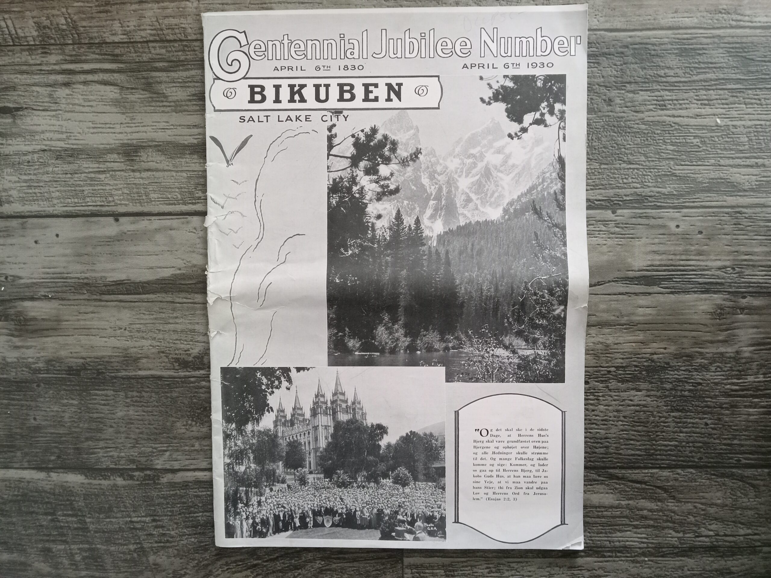 Bikuben: Centennial Jubilee Number, April 6th, 1930 (Danish: The Beehive: Centennial Jubilee Number, April 6th, 1930) (Newspaper) (1930)