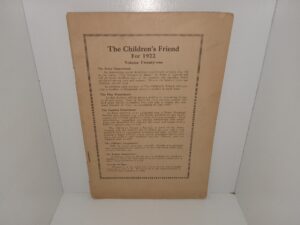 The Children’s Friend: Vol. 21, No. 1, January, 1922 (1922)