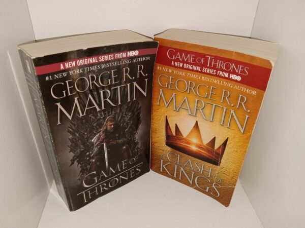 2 Paperback Novels by George R. R. Martin: Game of Thrones / A Clash of Kings (See Details)